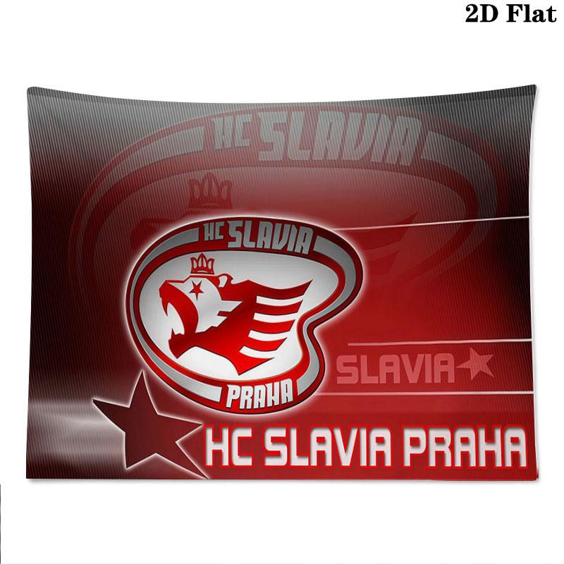 SK Slavia Praha Art Wall tapestry, aesthetic printed fabric blanket, suitable for bedroom, living room, and home decor.