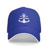 Captain Anchor Baseball Cap for Men Adjustable Adult Sandwich Dad Hat Unisex Caps for Women Kpop Denim Polyester Unisex