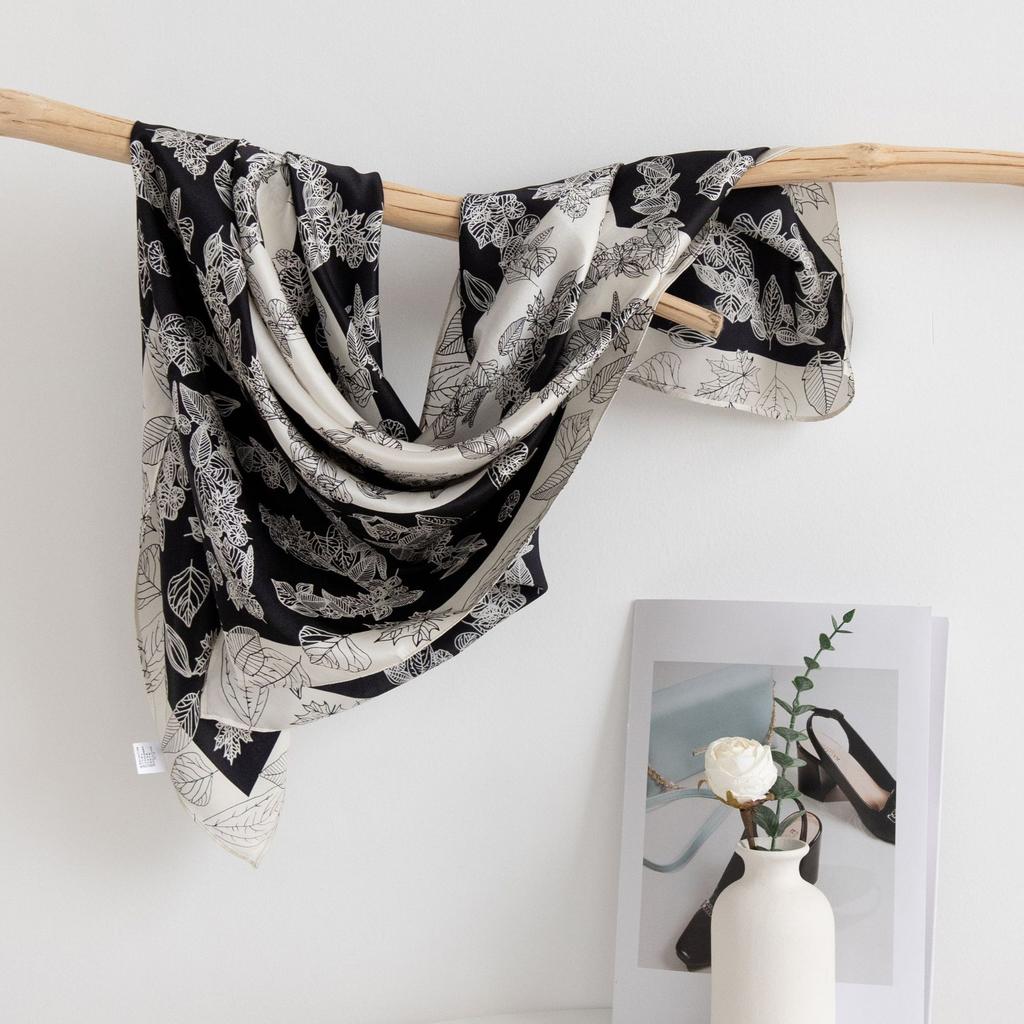 Шелковый шарф из тутового шелка для свекрови и подарок для старших Тонкий солнцезащитный женский квадратный шарф Элегантный и универсальный