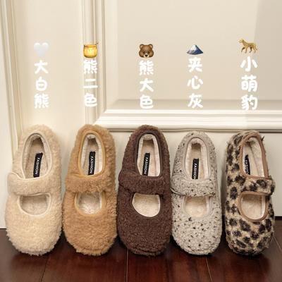 2025 новые французские ретро туфли Мэри Джейн женские на плоской подошве на одном ремешке бархатные повседневные туфли с мягкой подошвой неглубокие туфли-бини