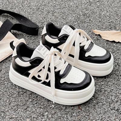 Женские белые туфли, новые осенние кроссовки Niche Original Leisure Big Toe с толстой подошвой