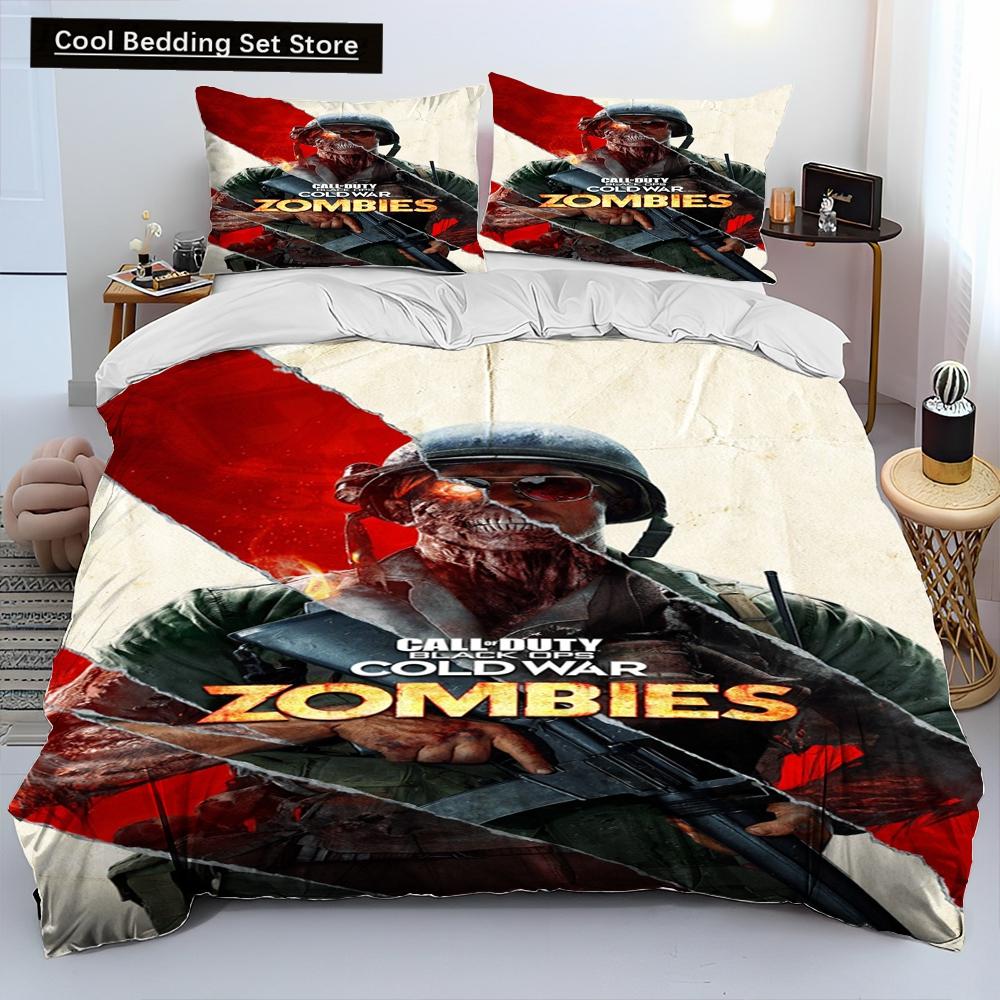 3DPrinting Game Call of Duty Одеяло Постельное белье, Пододеяльник Постельное белье Одеяло Чехол Наволочка, King Queen Size Постельное белье Детский