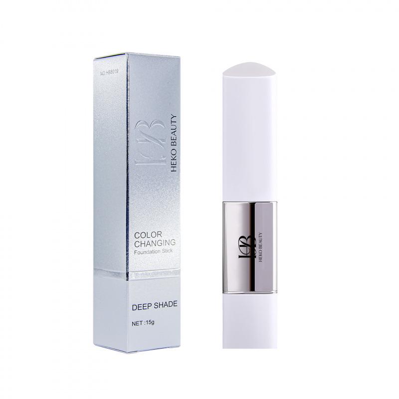 Heko Beauty Стойкий водостойкий стик-тональное средство с кисточкой, меняющий цвет