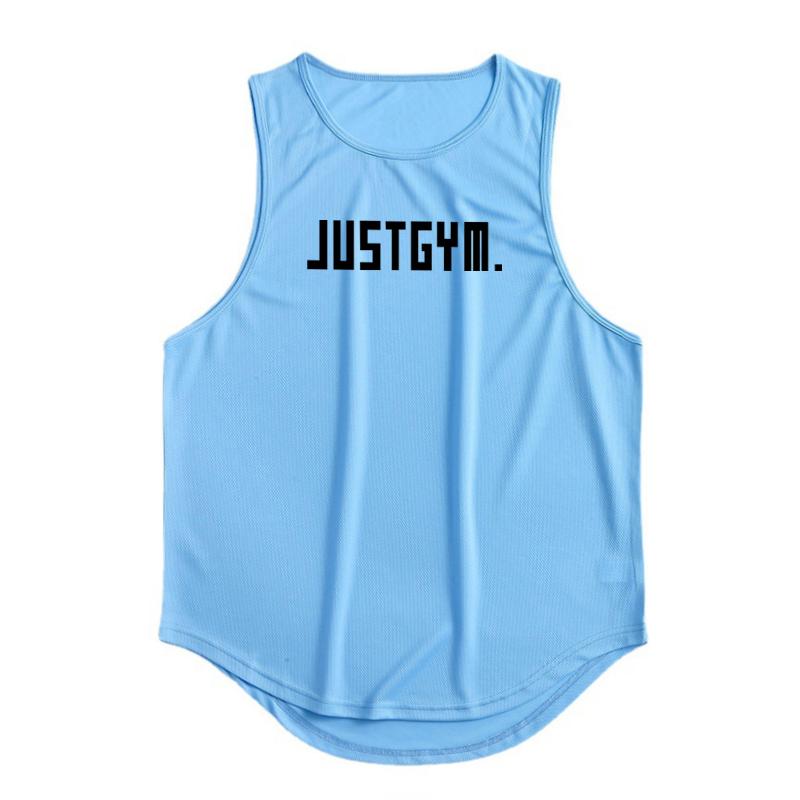 Muscleguys Мужская спортивная одежда, летняя тонкая верхняя одежда, повседневные топы, сетчатый жилет для фитнеса, баскетбольная свободная быстросохнущая футболка без рукавов