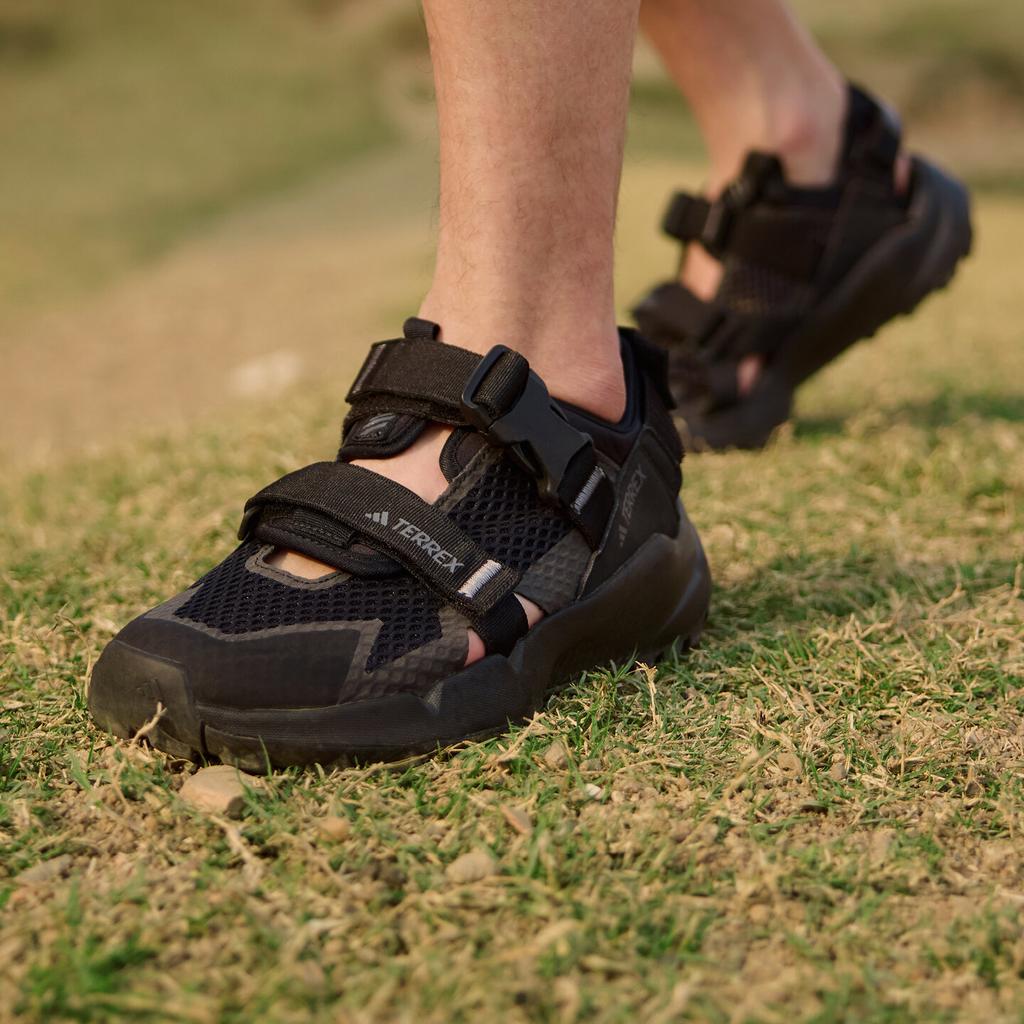 adidas Terrex Hydroterra Sandals Black Grey Four