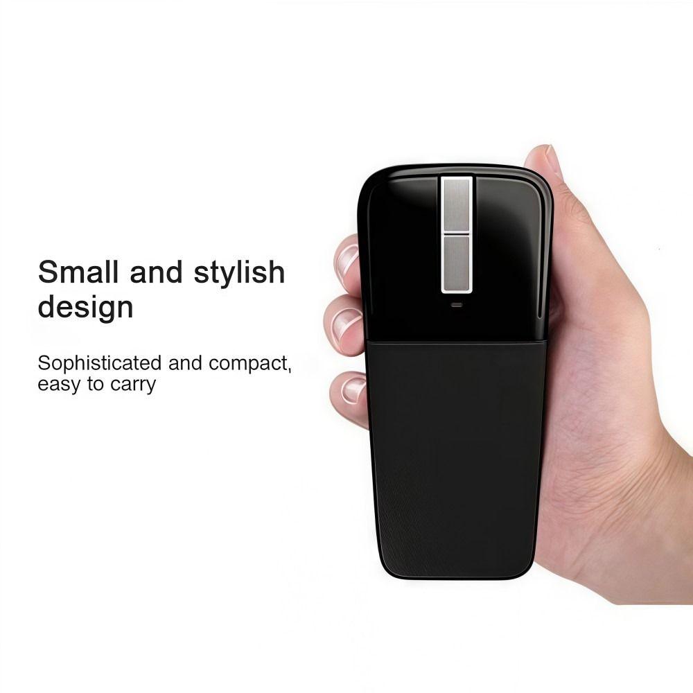 Arc-shaped Bluetooth Mouse Bluetooth/2.4G Cordless Mouse New Touch Folding Mouse  Smooth Office