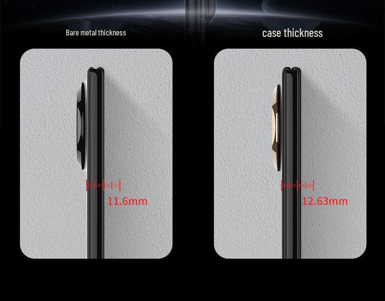 Ультратонкий магнитный чехол для телефона Huawei Mate X6 со встроенной подставкой и защитной пленкой для экрана
