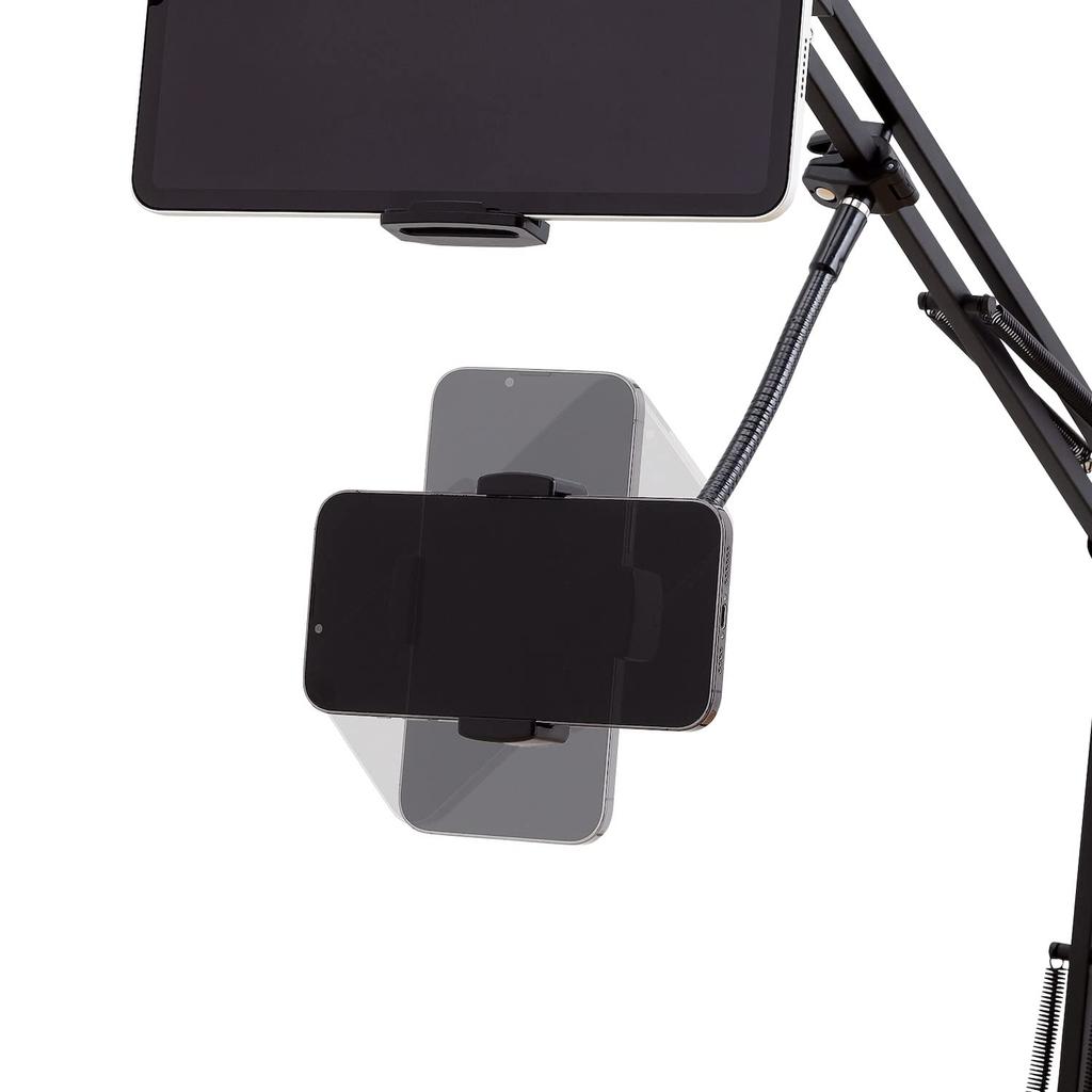 ELECOM Tablet Smartphone Can Install 2 Z Arm Type Main Holder Compatible with To Sub Holder Compatible with To Black Stand, Stand, Devices, Stand, 4.6