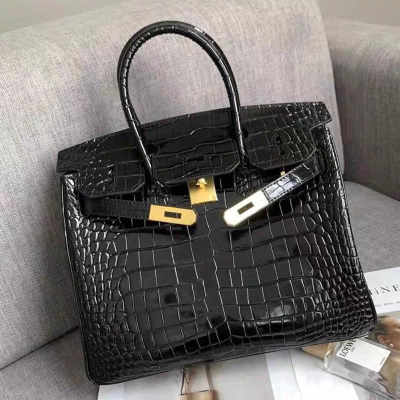 Сумка с принтом под крокодила новая модная и универсальная ручная сумка через плечо кожаная женская сумка