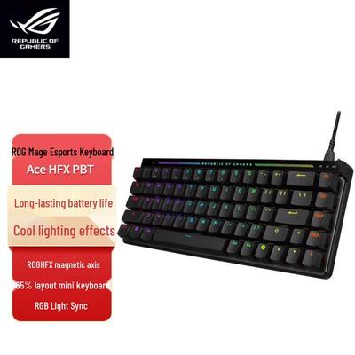 ROG Игровая механическая клавиатура Magician Ace HFX PBT с проводным подключением и RGB-подсветкой