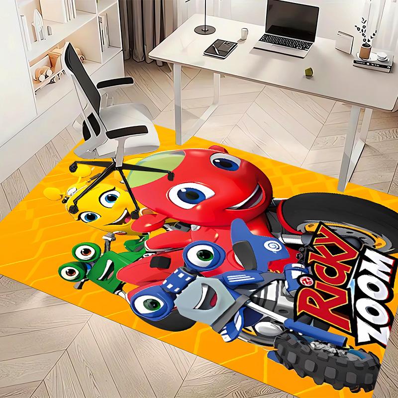 Ricky Zoom2 Printed Absorbent Washable Carpet, Non-Slip Bathroom Mats, Kitchen Rugs, Yoga Mat,Living Room Entrance, Camping Picnic Rugs