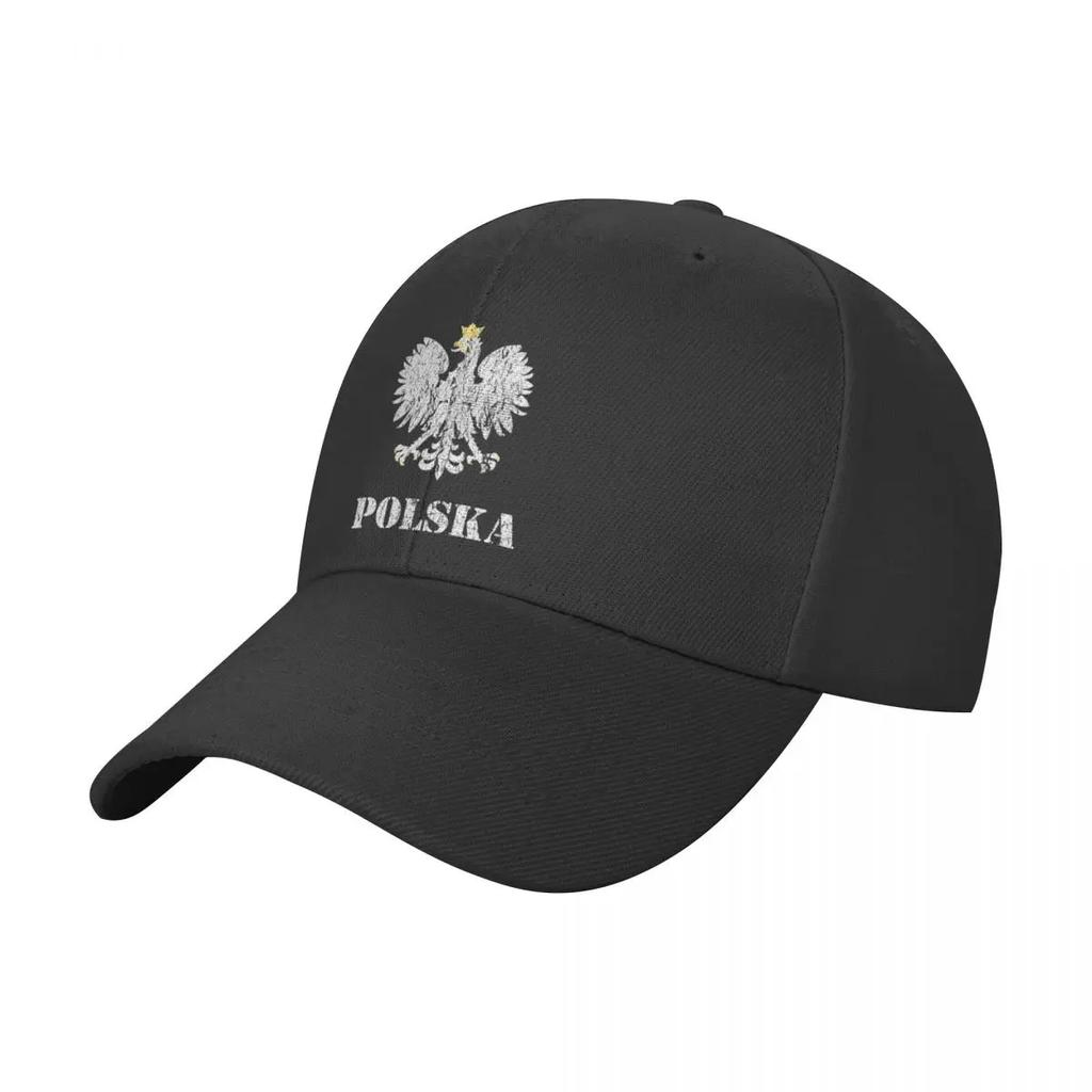 Унисекс Женская Кепка с Польским Флагом и Орлом Polska Кепка для улицы Бейсболка Полиэстер Шляпа с Гербом Польши Шляпы от солнца Дышащие Шляпы от солнца Моющиеся