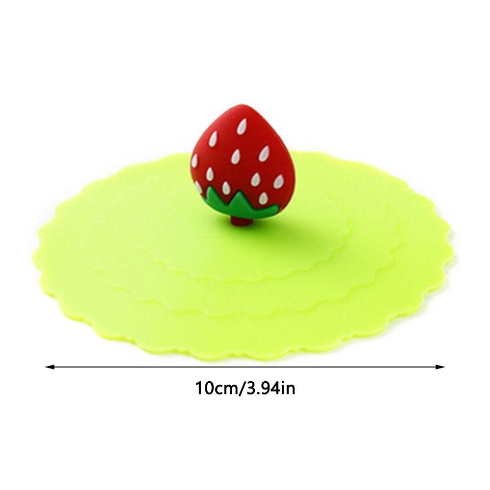 Sealed Cartoon Dustproof Tea Lids Leakproof Proof Lid Cup Cup Accessories Silicone Cup Cover