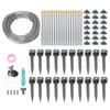 Garden Watering Misting System 82FT 4/7 PVC Hose Drip Irrigation Sprinkler Kit with Quick