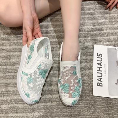 Женская обувь, дышащие туфли на плоской подошве со шнуровкой, легкая обувь с дышащей сеткой, повседневные универсальные кроссовки Zapatos De Mujer