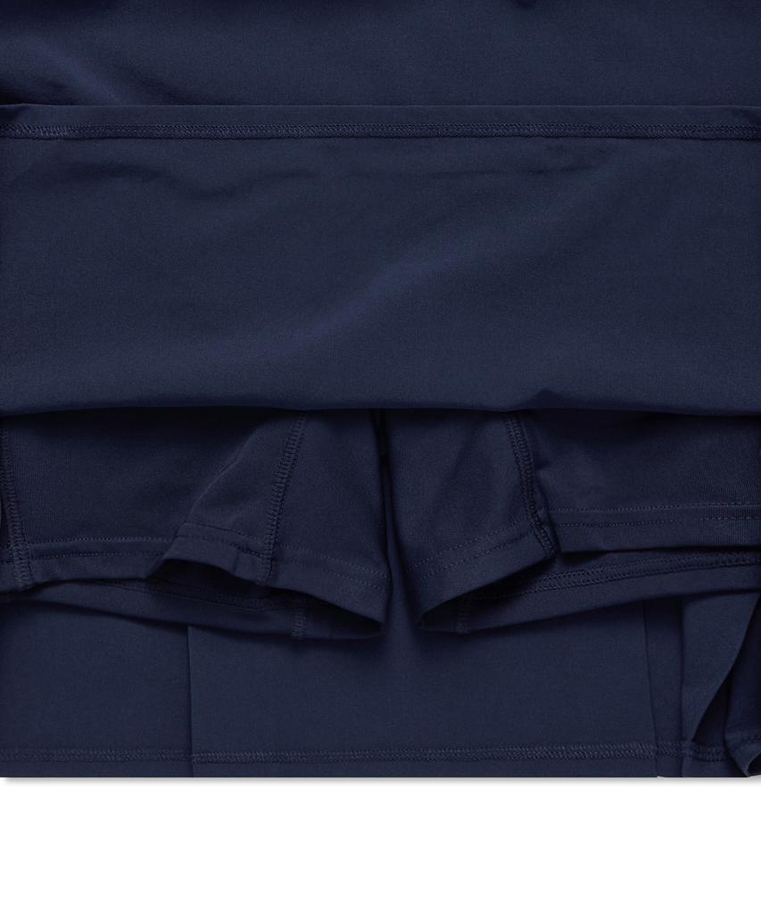 Pollolalpeulolengolpeu Back Pleated Stretch Scott - Navy