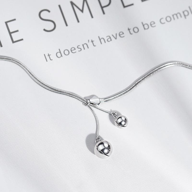 Новый серебряный браслет S925, дизайнерский браслет, модные аксессуары, подарок, милый сладкий круглый браслет с кисточками в форме колокольчика