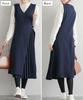 Чунначи Плиссированная майка Элегантное офисное платье для и Ретро-платье с утягивающим комбинезоном Удобное и свободное платье, Платье миди, Жилет,