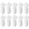 BOPRUIEY Men's Socks, 10 Pairs, Pure Cotton, Antibacterial Mesh Breathable Short Socks, Men's Cotton Socks, Sweat-Absorbing Athletic Socks for Me