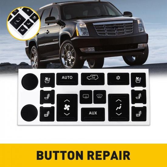 Наклейки-декали для ремонта кнопок климат-контроля A/C для Cadillac Escalade 2007-2014