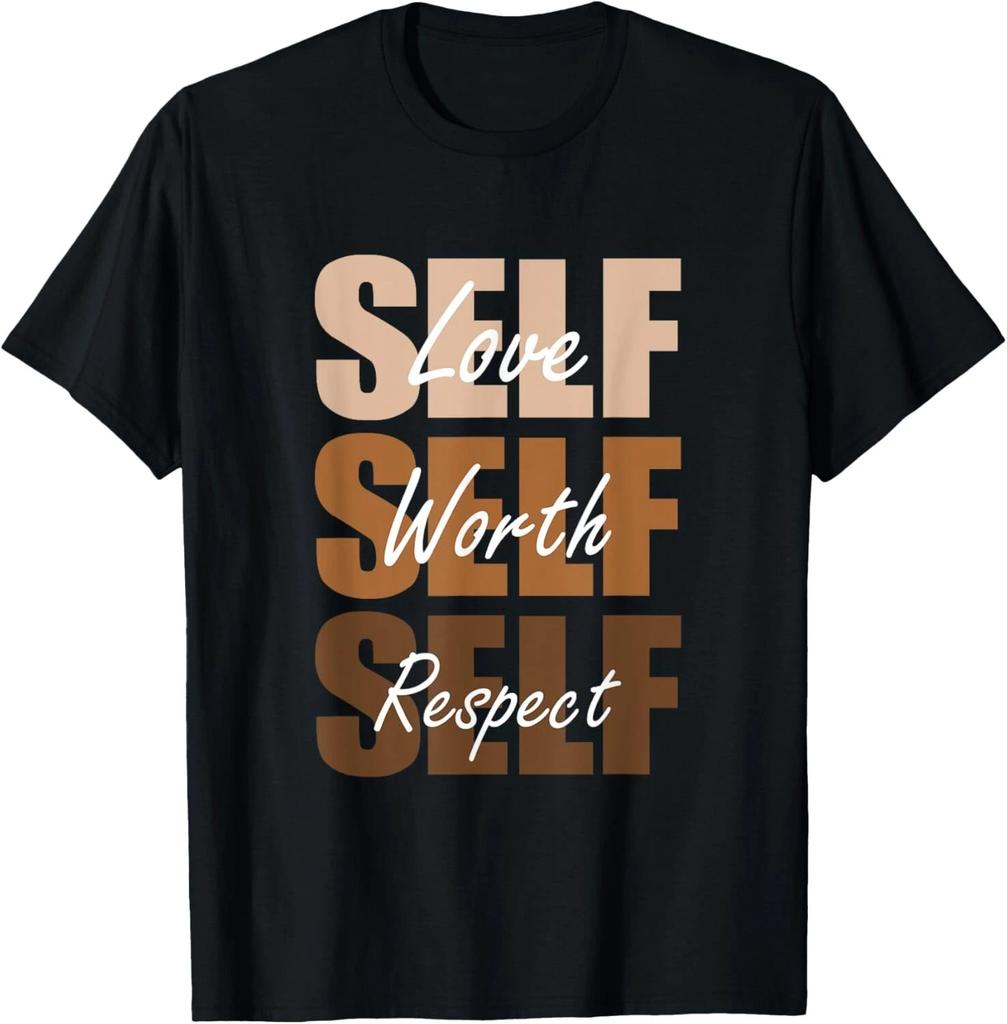 Melanin Brown Self-ish-X3 Brown Color Graphic T- Shirt