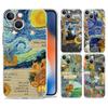 Чехол для телефона iPhone 15 14 13 12 Mini 11 Pro Max XS X XR 7 8 Plus Прозрачный ударопрочный силиконовый чехол TPU Звездное небо искусство Ван Гога