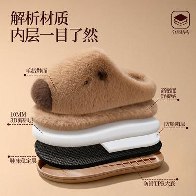 Новые плюшевые тапочки женские осенне-зимние домашние теплые шерстяные хлопковые тапочки мужские