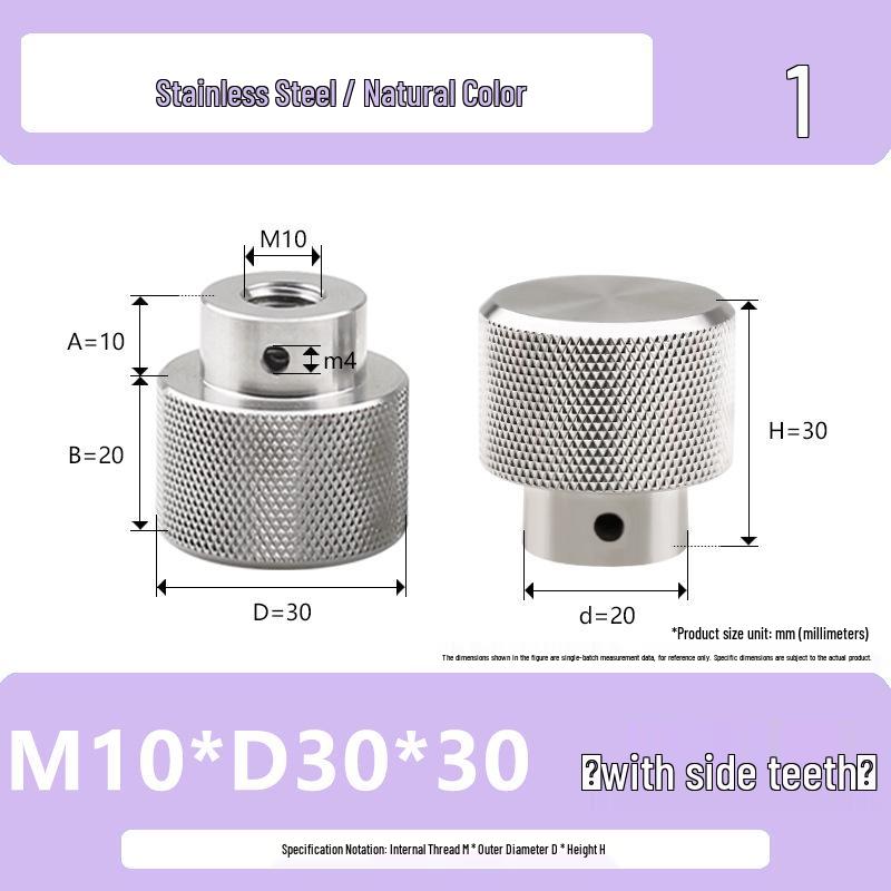 Ручная накатанная гайка из нержавеющей стали Hongkangming для M3-M12.