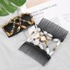 DIY Bun Maker Stretch Elastic Hairpin Double Comb Magic Hair Comb Beaded Hair Clip