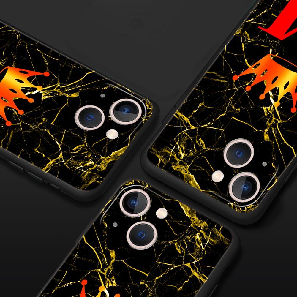 Мраморный чехол для телефона с буквой для iPhone 17 16 15 Pro Max 11 12 13 14 7 8 Plus SE 2020 X XR XS, мягкий черный