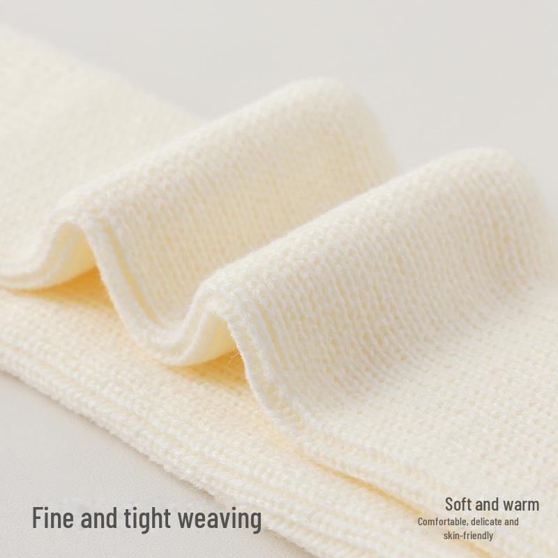 Женские толстые шерстяные полосатые носки - длинные вязаные гетры для осени/зимы