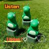 Lizard Sound Button Keychain Toy, Decompression Voice Pendant with Type-C Charging, Fun Desk Decoration Stress Reliever