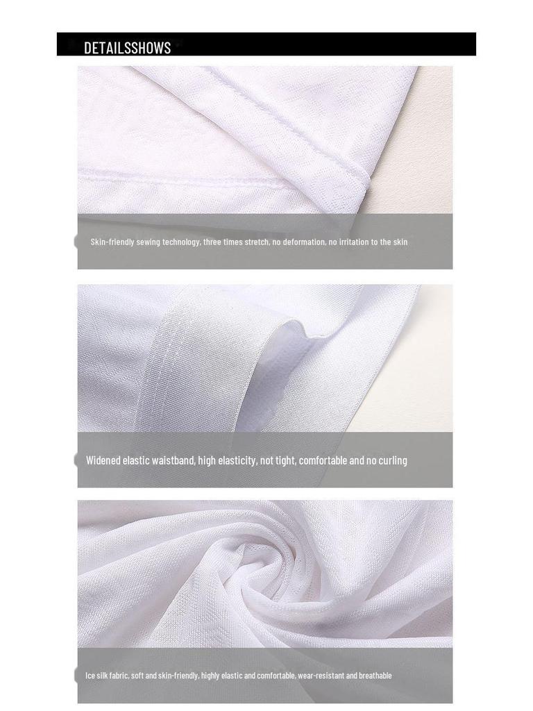 Мужские трусы-боксеры Fu Zi Jacquard - сексуальные, тонкие, дышащие, с U-образным выпуклым дизайном