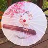 Chinese Oiled Paper Umbrella Classical Dance Silk Antique Oriental Parasol Decorative for