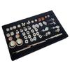 Multipurpose Fabric Jewelry Storage Tray Stackable Display Organizers Protective Jewelry Case for Pendant Jewelry Rings