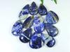33-42MM натуральный содалит грушевидный кабошон драгоценный камень россыпью 11 шт. лот 420 карат. РК-3078