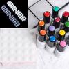 120Pcs Nail Art Polish Palette Dot Flat Manicure Nail Color Card Gel Color Tips