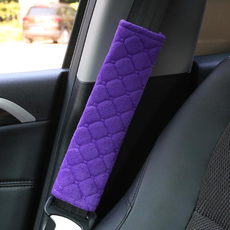 Universal Car Seat Belt Cover Adjustable Plush Car Safety Belt Cover Shoulder Pad for Kids Adults Car Interior Accessories