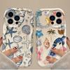 Красочный 3D чехол с волной и морскими организмами для iPhone 16 15 14 13 12 11 Pro Max X XR XS 8 7 Plus SE 2020, противоударный силиконовый чехол