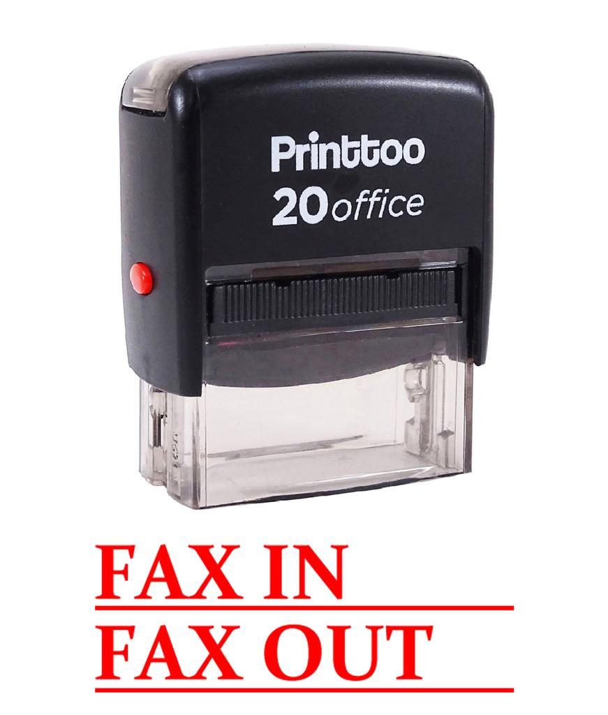 Printtoo FAX IN FAX OUT Самостоятельная печать резиновой печатью Офисные канцелярские товары на заказ
