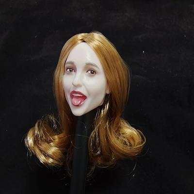 Игрушки Хобби масштабная экшн-фигурка голова для TBLeague и других с высунутым языком жемчужно-белая забавная длинная европейская и американская красивая женская голова и