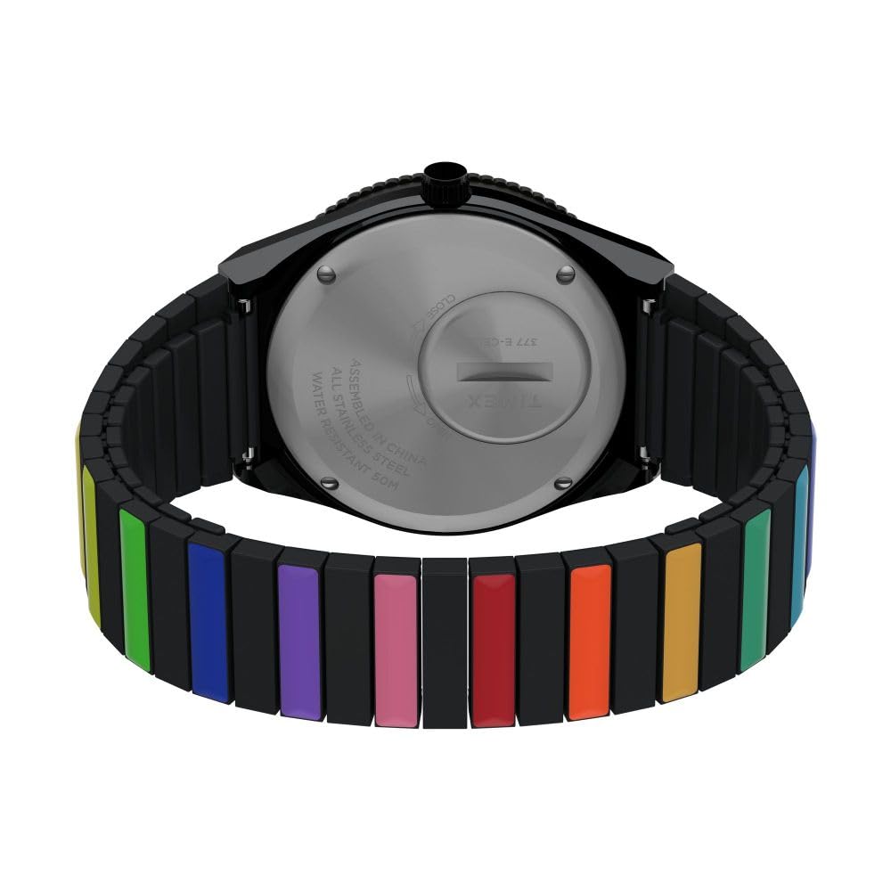TIMEX WatchTW2V65900 Унисекс Timex Q Rainbow Black [Товар]