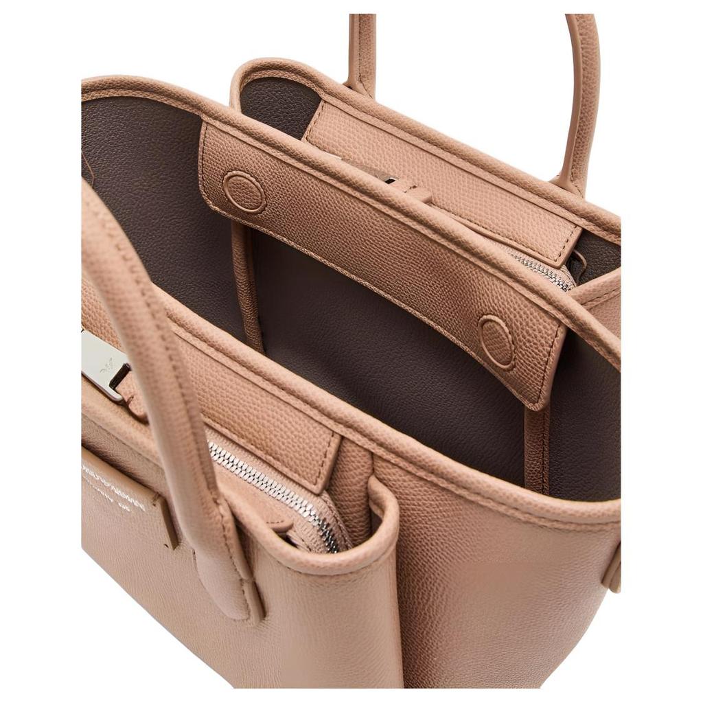 Emporio Armani Logo Detail Patch Tote Bag Women tote bags Brown EW002328AF17799M1188