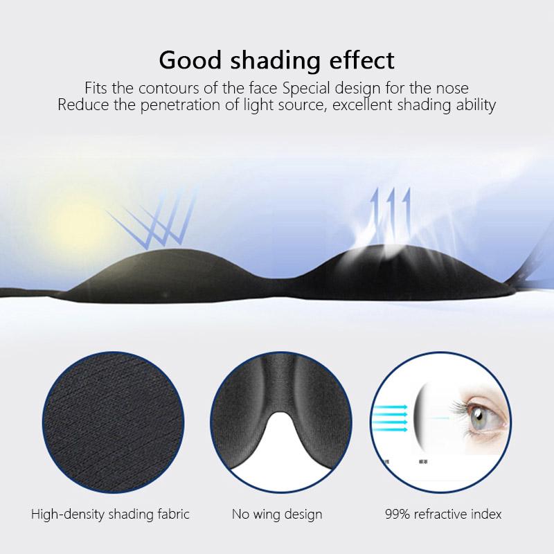 3D Sleep Strong Shading Eye Mask Natural Sleeping Eye Mask Soft Portable Eyepatch Eye Patch Women Men Blindfold Travel Eyepatch