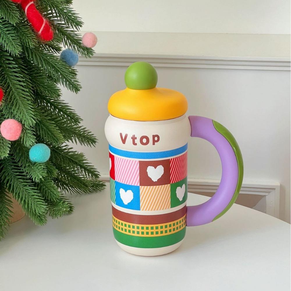 600ML Insulated Cup 316 Stainless Steel Thermal Bottle Durable Direct Drinking Cups for Student