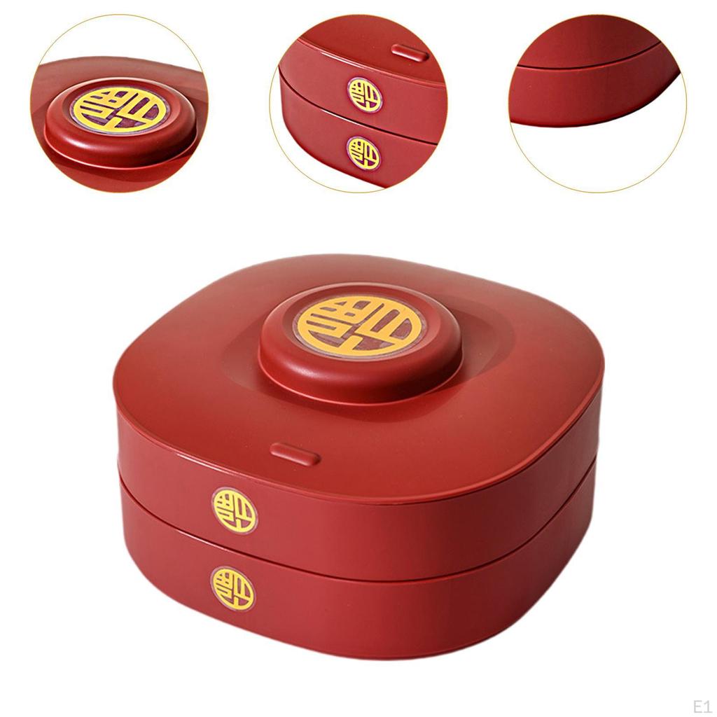 Разделенный поднос для закусок, пылезащитный контейнер для орехов и конфет с крышкой для