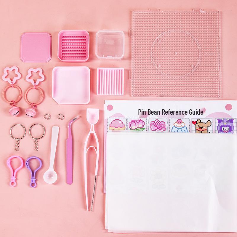 24-Color 2.6mm Fuse Beads DIY Craft Kit - Boxed Educational Toy for Handmade Projects