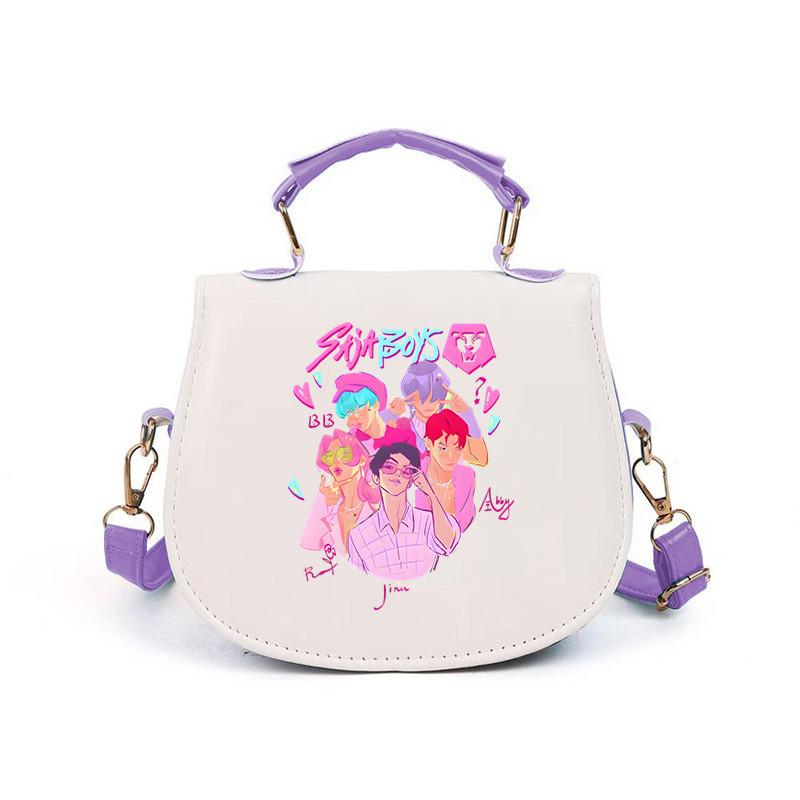 Girls Kpop Hunters Derpy Rumi Zoey Mira Printed Student Kids Casual Shoulder Crossbody Bags