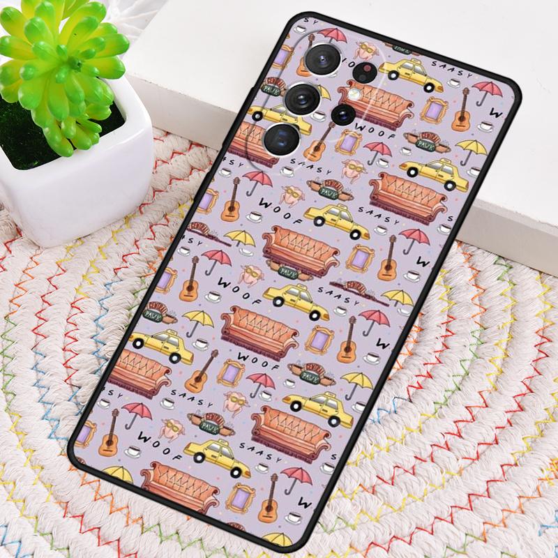 Друзья Центральный Кофеин Постер Чехол для Телефона для Samsung Galaxy note 10 pro S26 Ultra S23 S24 FE S25 S21 S22 PLUS Ударопрочный Чехол