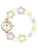 [Подписаться] Часы Watch fragola Motif Bead Watch N01322S-5 GDFLOWER Женские Многоцветные